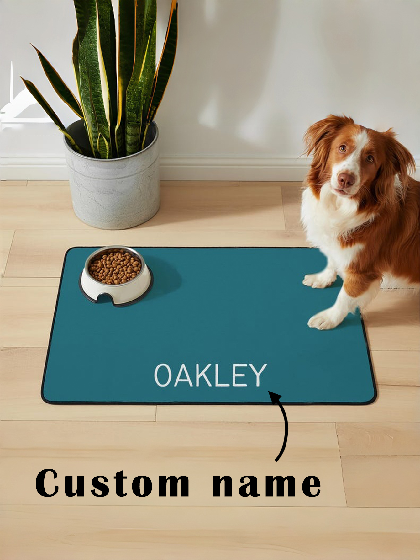 Personalized Solid Color Pet Placemat